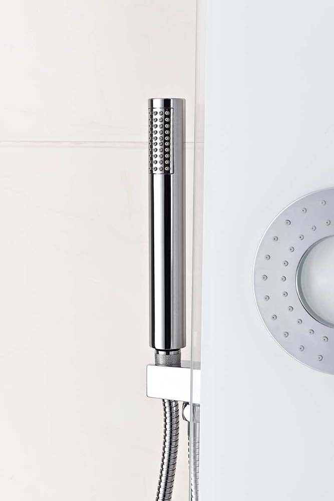 Anzzi Lynx 58 in. 3-Jetted Full Body Shower Panel with Heavy Rain Shower and Spray Wand in White SP-AZ8090 6