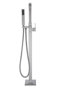 Anzzi Victoria 2-Handle Claw Foot Tub Faucet with Hand Shower in Brushed Nickel FS-AZ0031BN 16