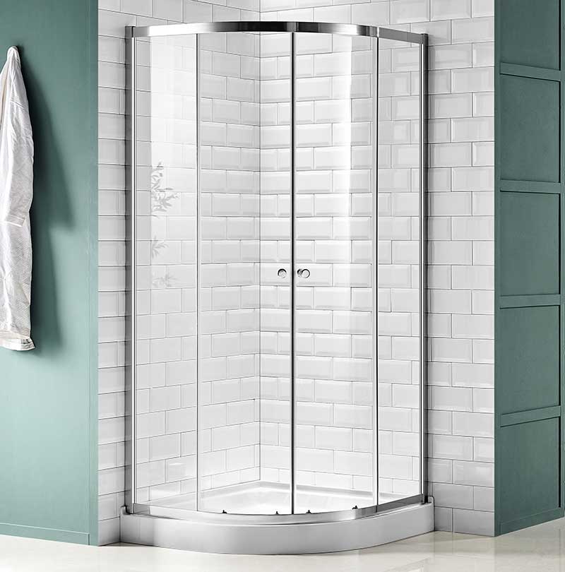 Anzzi Mare 35 in. x 76 in. Framed Shower Enclosure with TSUNAMI GUARD in Polished Chrome SD-AZ050-01CH 2
