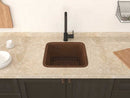 Anzzi Kovie Drop-in Handmade Copper 16 in. 0-Hole Single Bowl Kitchen Sink in Hammered Antique Copper K-AZ240 4