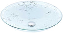 Anzzi Lepea Series Vessel Sink in Marbled White LS-AZ8198