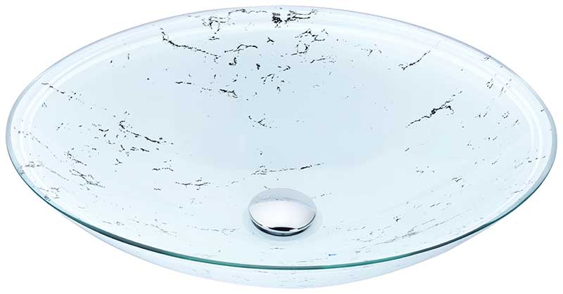 Anzzi Marbela Series Vessel Sink in Marbled White LS-AZ178