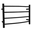 Anzzi Glow 4-Bar Stainless Steel Wall Mounted Towel Warmer in Matte Black TW-AZ018MBK