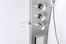 Anzzi Mesmer 58 in. Full Body Shower Panel with Heavy Rain Shower and Spray Wand in Brushed Steel SP-AZ8094 2