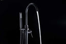 Anzzi Coral Series 2-Handle Freestanding Claw Foot Tub Faucet with Hand Shower in Matte Black FS-AZ0047BK 5