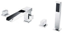 Anzzi Glymur 2-Handle Deck-Mount Roman Tub Faucet in Chrome FR-AZ039CH