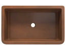 Anzzi Thracian Farmhouse Handmade Copper 36 in. 0-Hole Single Bowl Kitchen Sink with Flower Design Panel in Polished Antique Copper SK-017 6