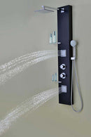 Anzzi Ronin 52 in. 2-Jetted Full Body Shower Panel with Heavy Rain Shower and Spray Wand in Black SP-AZ025 9