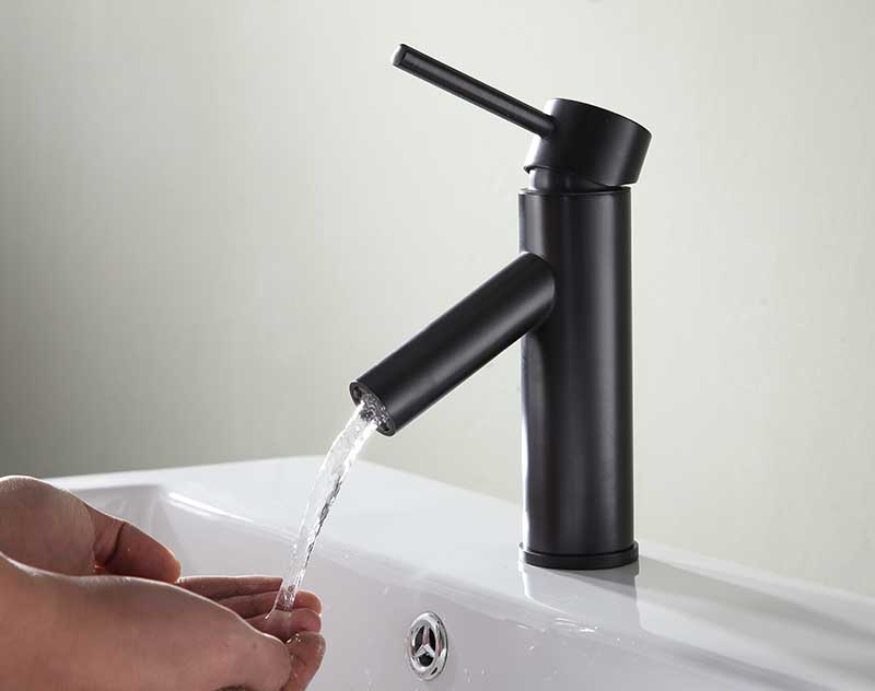 Anzzi Valle Single Hole Single Handle Bathroom Faucet in Oil Rubbed Bronze L-AZ109ORB 3