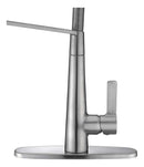 Anzzi Apollo Single Handle Pull-Down Sprayer Kitchen Faucet in Brushed Nickel KF-AZ188BN 17