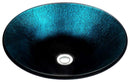 Anzzi Tara Series Deco-Glass Vessel Sink in Marine Crest LS-AZ8187