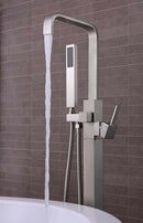 Anzzi Victoria 2-Handle Claw Foot Tub Faucet with Hand Shower in Brushed Nickel FS-AZ0031BN 5