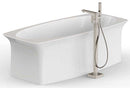 Anzzi Dawn Series 2-Handle Freestanding Claw Foot Tub Faucet with Hand shower in Brushed Nickel 2