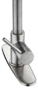 Anzzi Step Single Handle Pull-Down Sprayer Kitchen Faucet in Brushed Nickel KF-AZ194BN 11