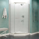 Anzzi Castle Series 49 in. x 72 in. Semi-Frameless Shower Door with TSUNAMI GUARD in Brushed Nickel SD-AZ056-01BN 3