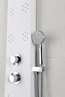 Anzzi Lyric 64 in. 6-Jetted Full Body Shower Panel with Heavy Rain Shower and Spray Wand in White SP-AZ8091 14