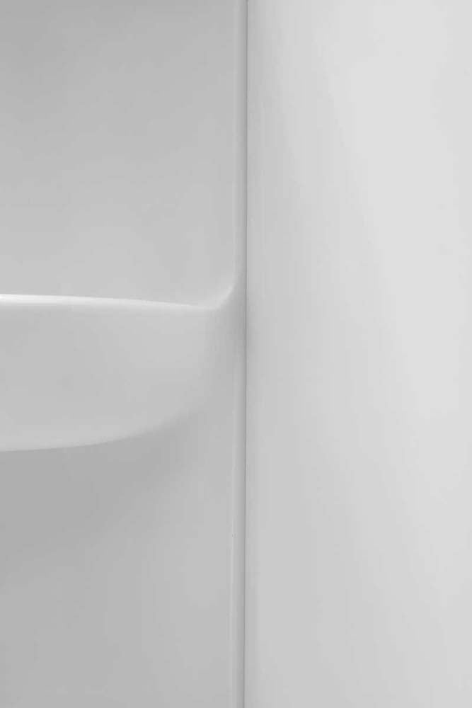 Anzzi Lex-Class 60 in. x 36 in. x 60 in. 3-piece DIY Friendly Alcove Shower Surround in White