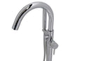 Anzzi Sabbia 5.9 ft. Man-Made Stone Freestanding Non-Whirlpool Bathtub in Matte White and Kros Series Faucet in Chrome 7