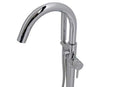 Anzzi Dover 5.6 ft. Acrylic Freestanding Non-Whirlpool Bathtub in White and Kros Series Faucet in Chrome 7