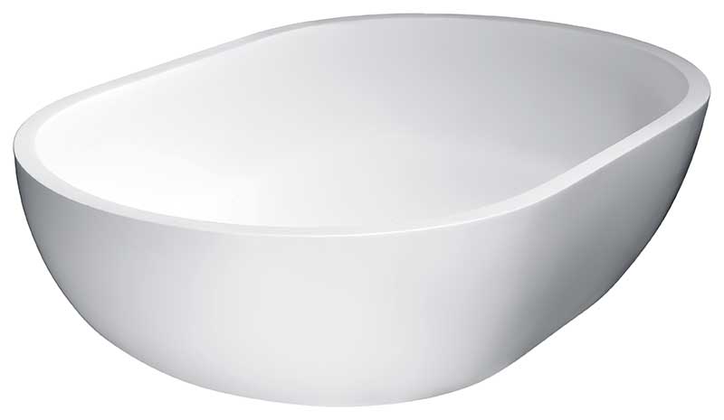 Anzzi Idle Solid Surface Vessel Sink in White LS-AZ303 5