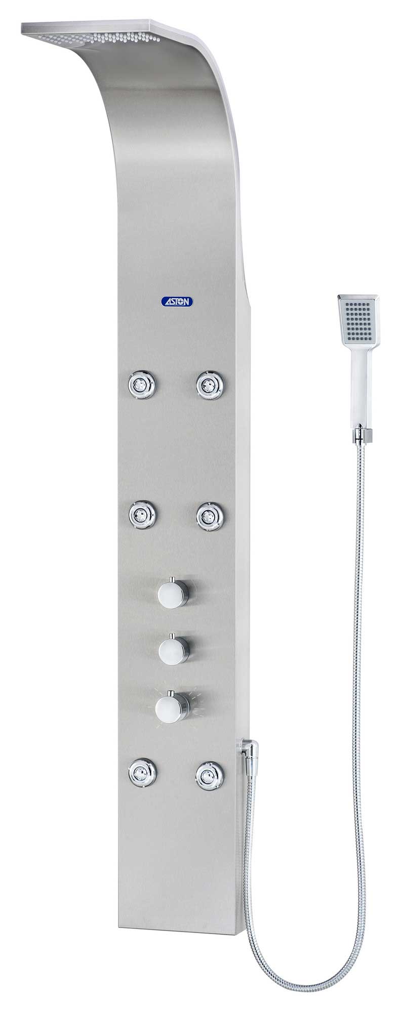 Aston Dual Function and Diveter Shower Panel with Six Body Jets