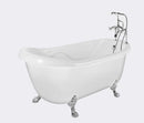 Aston 67" x 35" Acrylic Claw Foot Slipper Tub 2