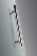 Aston Completely Frameless Hinged Shower Door with Glass Shelves 3