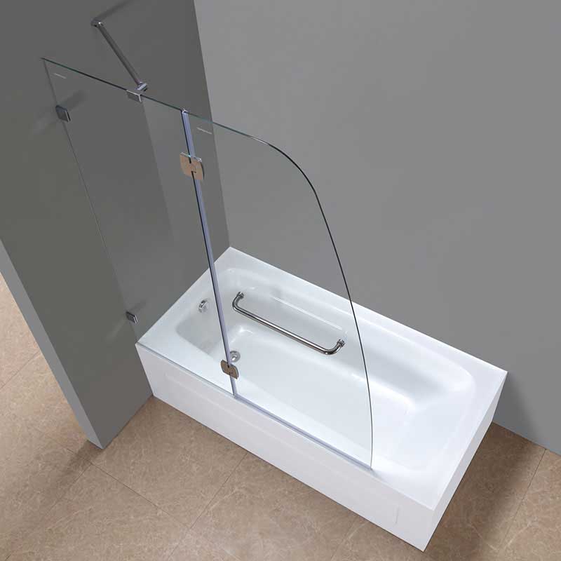 Aston Frameless Pivot Tub-Height Shower Door 7