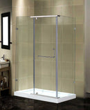Aston Semi-Frameless Rectangular Shower Enclosure with Low-Profile Base