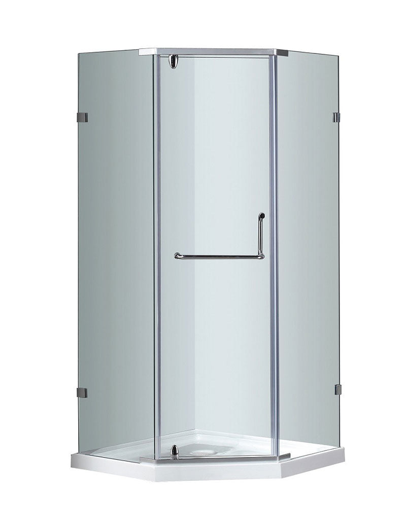 Aston Semi-Frameless Neo-Angle Shower Enclosure with Low-Profile Base 2