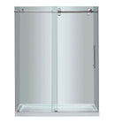 Aston Completely Frameless Sliding Shower Door with Low-Profile Base 2