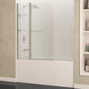 Anzzi Galleon 48 in. x 58 in. Frameless Tub Door with TSUNAMI GUARD in Brushed Nickel SD-AZ054-01BN