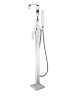 Anzzi Yosemite 2-Handle Claw Foot Tub Faucet with Hand Shower in Polished Chrome FS-AZ0050CH 21