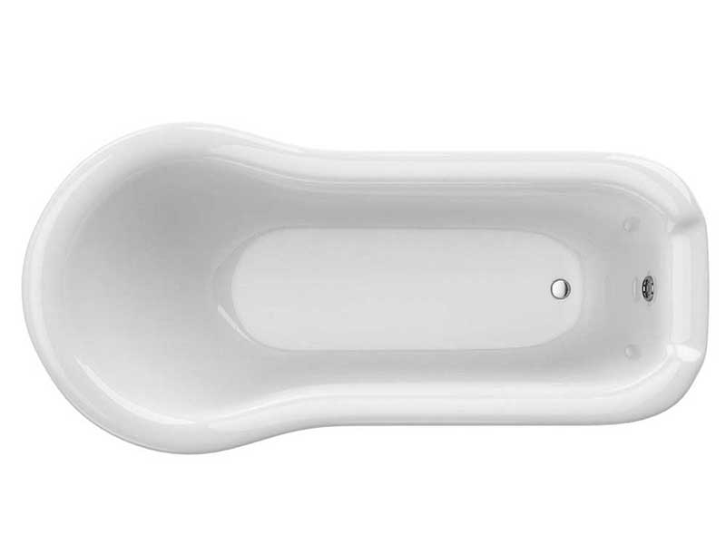 Anzzi PEGASUS 5.5 ft. Claw Foot One Piece Acrylic Freestanding Soaking Bathtub in Glossy White  3