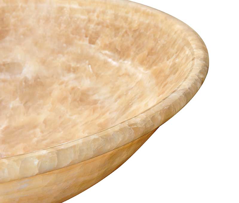 Anzzi Flavescent Crown Natural Stone Vessel Sink in Cream Jade LS-AZ317 5