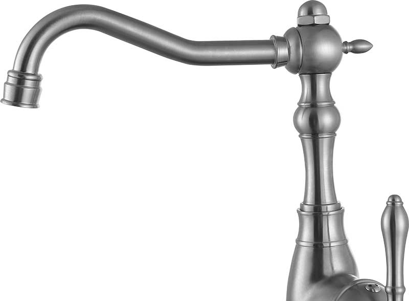 Anzzi Highland Single-Handle Standard Kitchen Faucet with Side Sprayer in Brushed Nickel KF-AZ224BN 21
