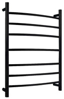 Anzzi Gown 7-Bar Stainless Steel Wall Mounted Towel Warmer in Matte Black TW-AZ027MBK