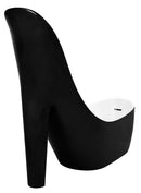 Anzzi Gala 80 in. One Piece Acrylic Freestanding Bathtub in Glossy Black and White  5