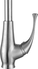 Anzzi Meadow Single-Handle Pull-Out Sprayer Kitchen Faucet in Brushed Nickel KF-AZ217BN 12
