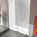 Anzzi Longboat Series 60 in. x 76 in. Semi-Frameless Shower Door with TSUNAMI GUARD in Polished Chrome SD-AZ055-01CH 7
