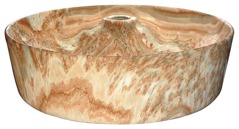 Anzzi Marbled Series Ceramic Vessel Sink in Marbled Sands Finish LS-AZ234 3