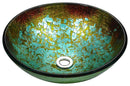 Anzzi Stellar Series Deco-Glass Vessel Sink in Glacial Blaze