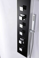 Anzzi LLANO Series 60 in. Full Body Shower Panel System with Heavy Rain Shower and Spray Wand in Black 5