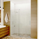 Anzzi Longboat Series 60 in. x 76 in. Semi-Frameless Shower Door with TSUNAMI GUARD in Polished Chrome SD-AZ055-01CH