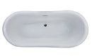 Anzzi Ruby 5.9 ft. Acrylic Flatbottom Non-Whirlpool Bathtub-White FT-AZ113 4