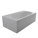 Control Brand True Solid Surface Zenith 70.88" x 36.63" Soaking Bathtub