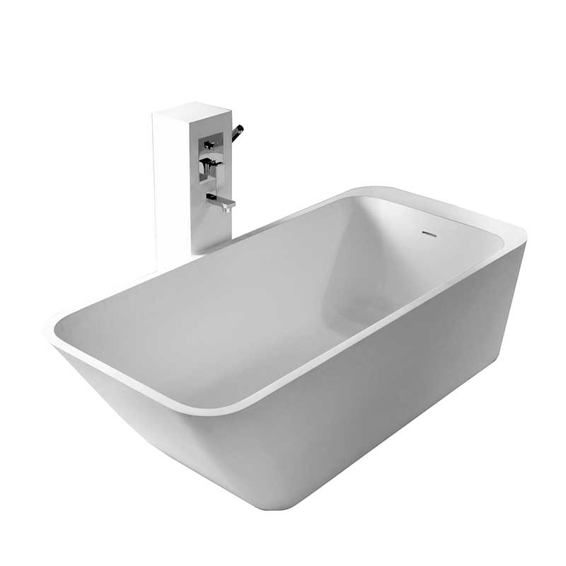Control Brand True Solid Surface Balance 67" x 29.5" Soaking Bathtub