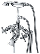 Anzzi Tugela 3-Handle Claw Foot Tub Faucet with Hand Shower in Polished Chrome FS-AZ0052CH 9