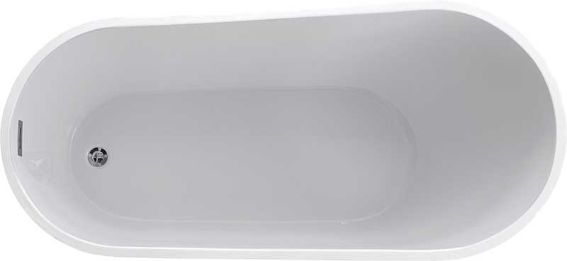Anzzi Trend Series 5.58 ft. Freestanding Bathtub in White FT-AZ093 6