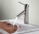 Anzzi Valle Single Hole Single Handle Bathroom Faucet in Brushed Nickel L-AZ109BN 3